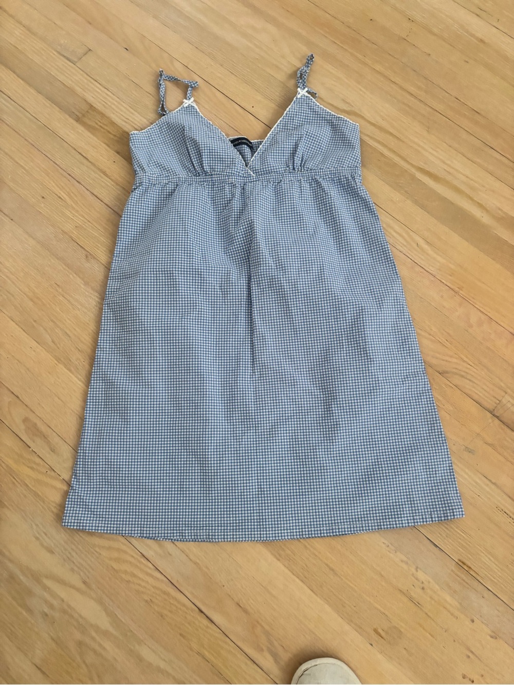 Brandy Melville Blue Gingham Mini Dress